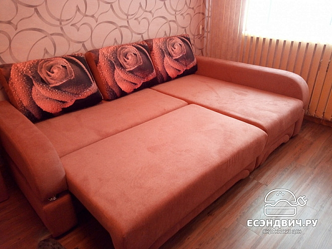 Диван угловой (универс.угол) Диего (Рогожка Savana Chocolate/Экокожа Marvel Chocolate/Рогожка Savana Hazel (AT)/МДФ Венге