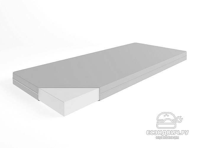 Матрац с чехлом 80*190*10 "Лаворо" (ППУ) (Рогожка Savana Grey (AT))