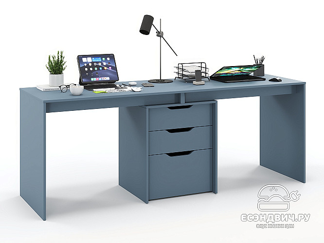 Стол письменный 1,8 grand mini "Лаворо" (Маренго / Маренго) D