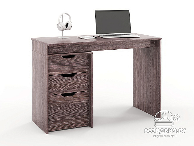 Стол письменный 1,1 grand "Лаворо" (Анкор темный / Анкор темный) /1673