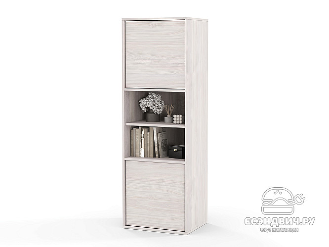 Пенал 50х150 grand "Лаворо" (Анкор белый / Анкор белый) /1640