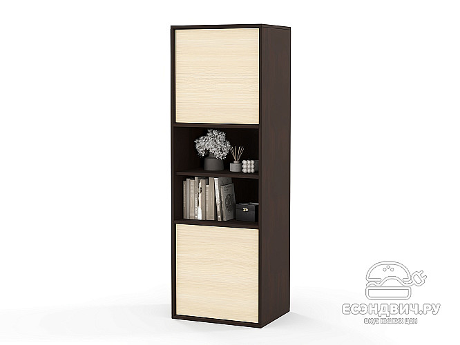 Пенал 50х150 grand "Лаворо" (Венге / Дуб выбеленный) /1640