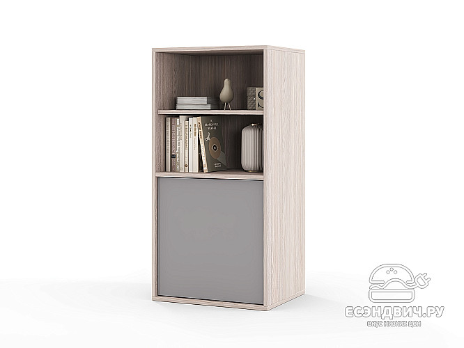 Пенал 2 50х100 grand "Лаворо" (Анкор светлый / Вулканический серый) /1659