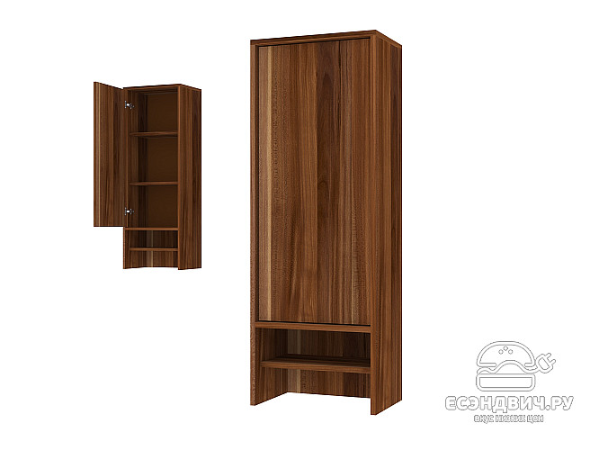 Шкаф 8 настольн./навесн.40х110 grand "Лаворо" (Слива валлис / Слива валлис) /1738