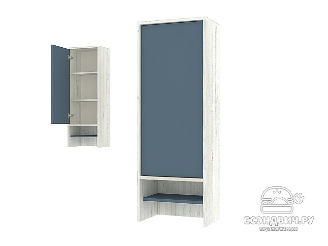 Шкаф 8 настольн./навесн.40х110 grand "Лаворо" (Сосна винтерберг / Маренго) /1738