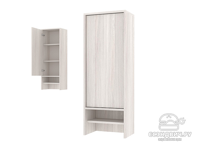 Шкаф 8 настольн./навесн.40х110 grand "Лаворо" (Шимо светлый / Шимо светлый) /1738