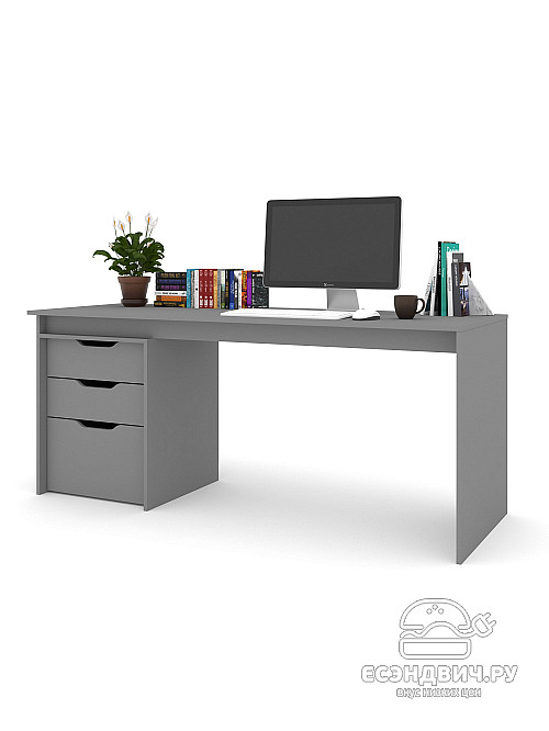 Стол письменный 1,8 S grand "Лаворо" (Вулканический серый / Вулканический серый) /1919