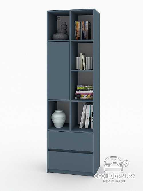 Шкаф 19 60х200 grand "Лаворо" (Маренго / Маренго) /1918