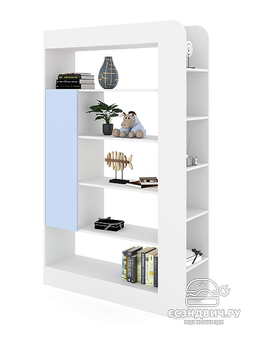 Стеллаж 120х190 alt "Лаворо" (Белый / Серенити) /1964
