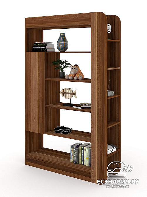 Стеллаж 120х190 alt "Лаворо" (Слива валлис / Слива валлис) /1964