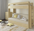 Кровать двухъярусная с диваном "Лаворо" (Пикард/Рогожка Bahama Plus Sand (AT)) D