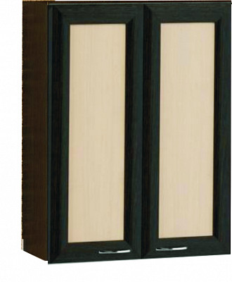 Шкаф 600 с посудосушителем "Мокко" (рамочный) (Венге/Бел. дуб) EsandwichKХШ-06 - 1