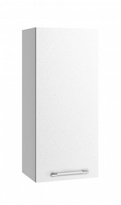 Шкаф высокий 400"Лакрима" (МДФ металлик) (Белый) /DSV/Olv/ВП400 - 1