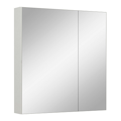 Шкаф 0,6 навесной "Линда"(МДФ)(Белый/Зеркало)-Rn/Ld - 1