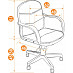 Кресло "Банни" (Ткань Принт Джинса) Tch/9851
