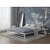 Кровать 1400 modern "Ларго"(Металл Белый глянец)-MS/Мд