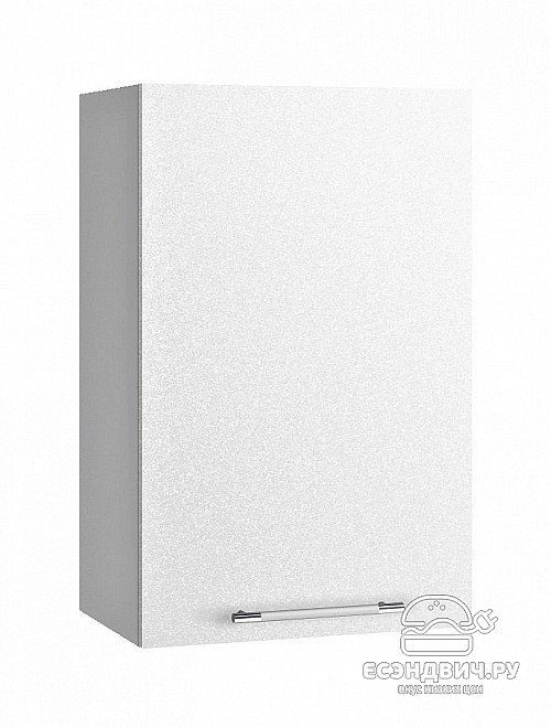Шкаф 450 "Лакрима" (МДФ металлик) (Белый) /DSV/Olv/П450