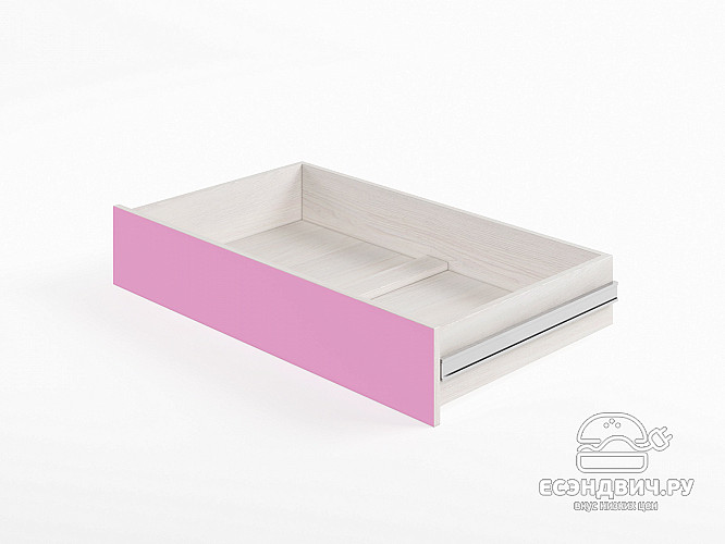 Ящик для кровати 800 "Лаворо" (Анкор белый/Пинк) D_Isl