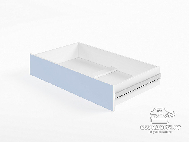 Ящик для кровати 800 "Лаворо" (Белый/Серенити) D_Isl