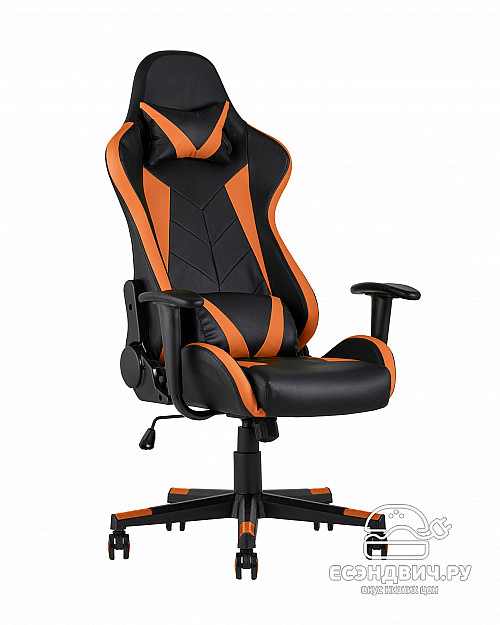Кресло игровое  "Gallardo" (Иск.кожа Черная/Оранжевая)/SG/Gl