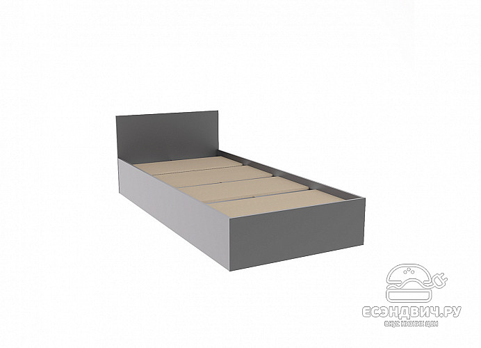 Кровать 900 "Анна" (Графит) -DSV/Мр/КРМ 900.1
